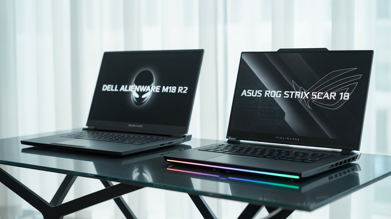 Compare Alienware M18 R2 and Asus Scar 18 Laptops