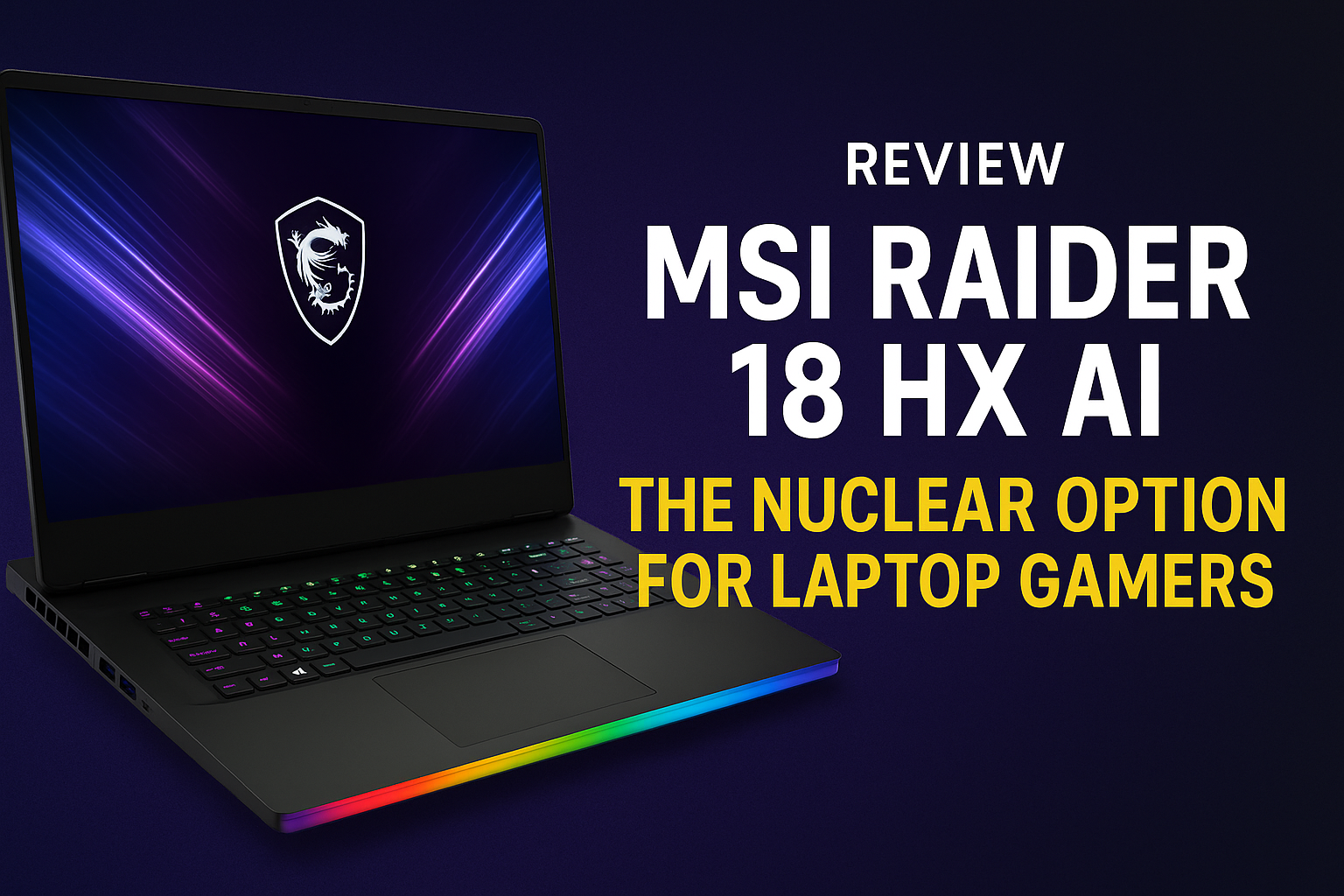 MSI Raider 18 HX AI Review: Ultimate Gaming Laptop Unleashed
