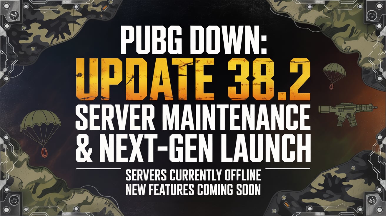 PUBG Update 38.2: Server Downtime and New Console Launch