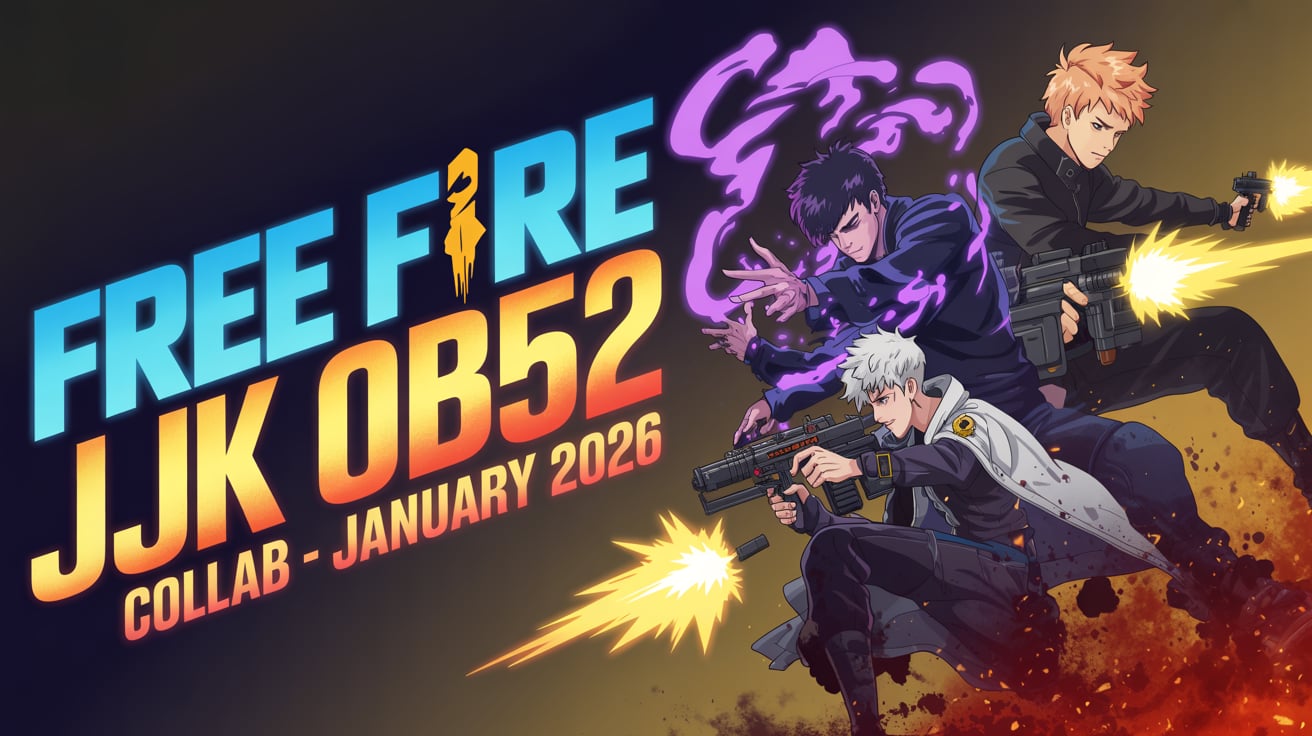 Free Fire OB52 Release in Jan 2026 Features JJK Collab